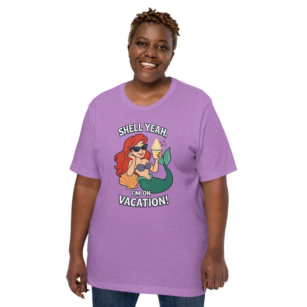 Ariel Shell Yeah Vacation Shirt – Unisex Front Print product image 28
