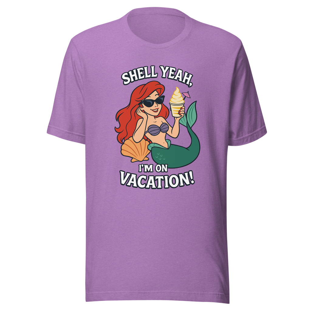 Ariel Shell Yeah Vacation Shirt – Unisex Front Print product image 4