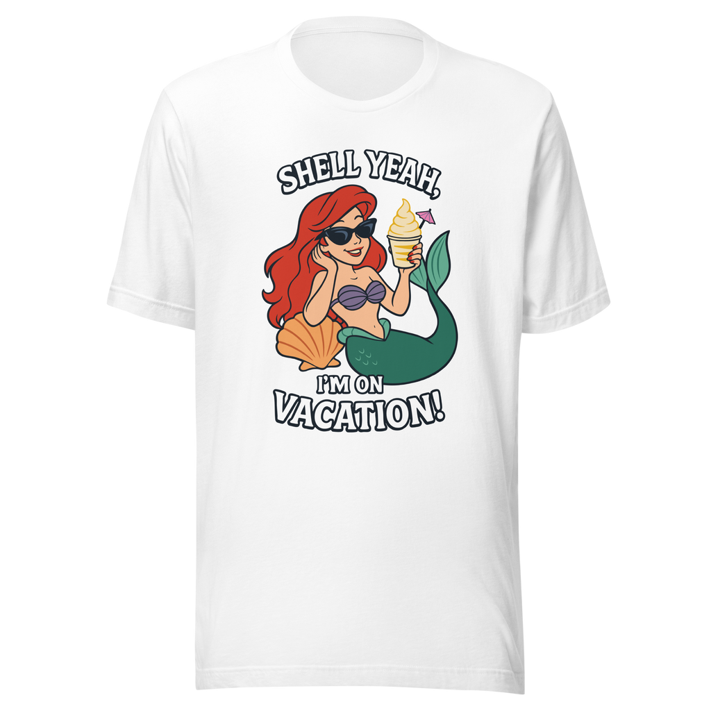 Ariel Shell Yeah Vacation Shirt – Unisex Front Print product image 15