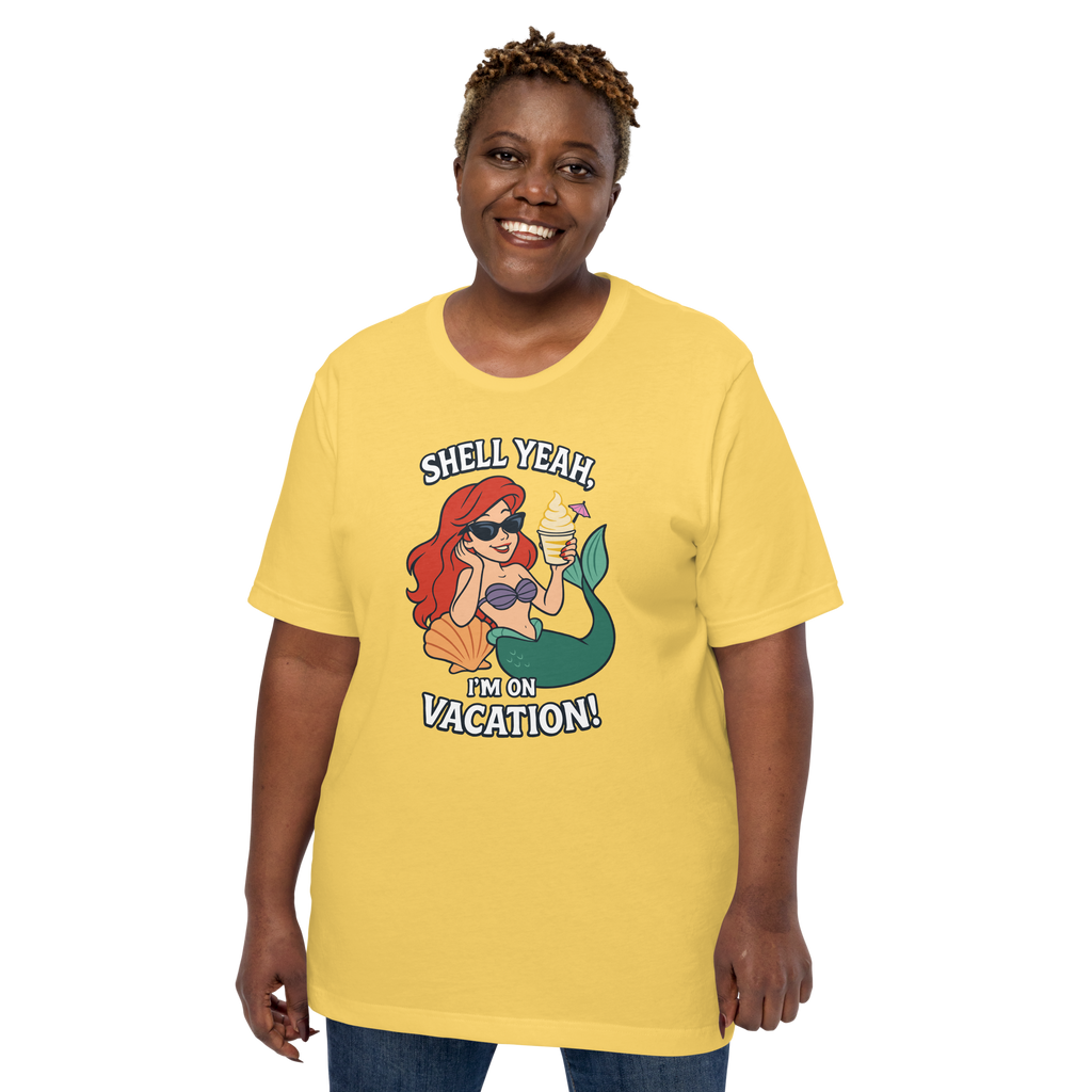 Ariel Shell Yeah Vacation Shirt – Unisex Front Print product image 22