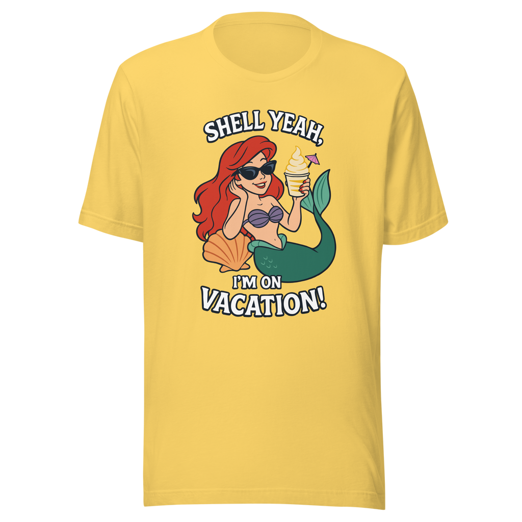Ariel Shell Yeah Vacation Shirt – Unisex Front Print product image 3